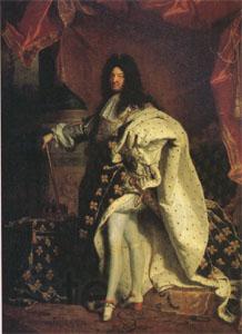 Hyacinthe Rigaud Louis XIV King of France (mk05) Norge oil painting art